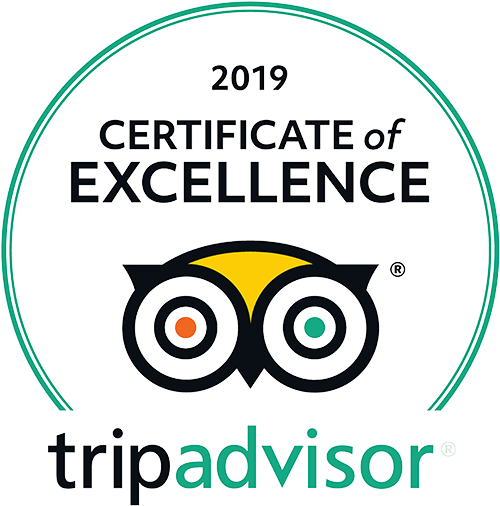 Certificate of Excellence Tripadvisor 2019